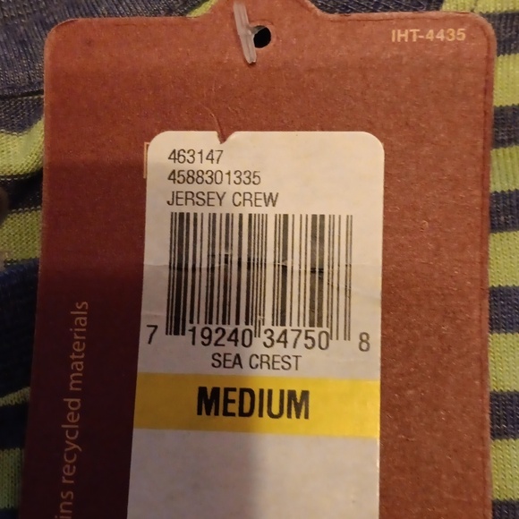 Izod jersey crew sea crest nwt - Picture 3 of 3
